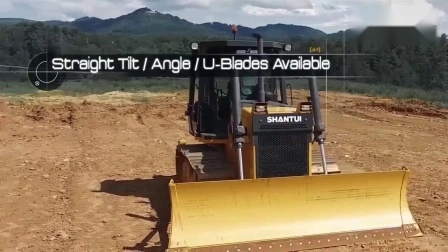 Bulldozer de esteiras Shantui SD22 220HP máquina de trator com escarificador de haste única